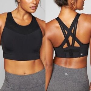 ATHLETA Navy Gigi Sports Bra Size Small